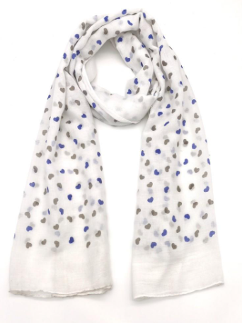 M&P - Scarf G08-55/G08-56 108-56 Små hjärtan