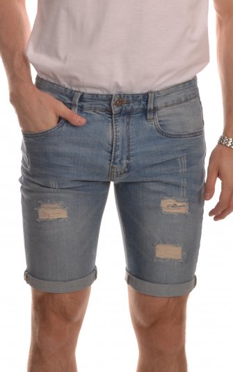 Indicode - Jeansshorts 70-104 Kaden Holes