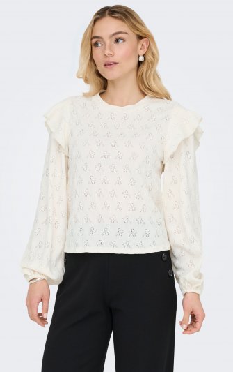 Jacqueline - jdyLollie LS Frill Top
