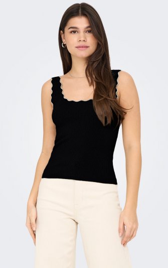 JDY - jdyNanna SL Callop Edge Top