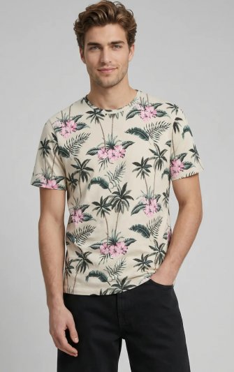 JJRebel - jrebRussel Flower AOP Tee