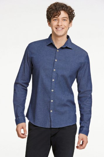 Lindbergh White - Skjorta 30-203652 Chambray