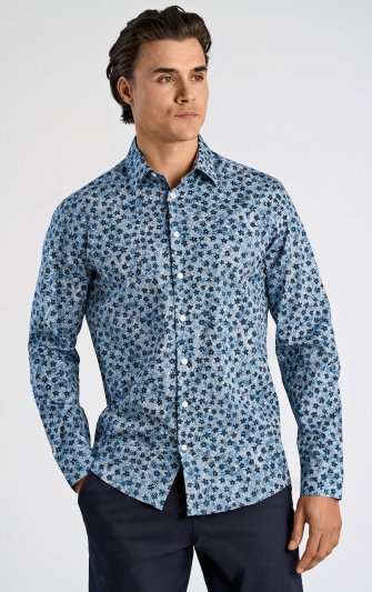 Lindbergh White - Skjorta 30-203782 Blommig, Relaxed