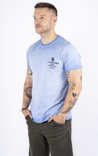 Marcus - T-shirt Vinn Tvätteffekt+Print