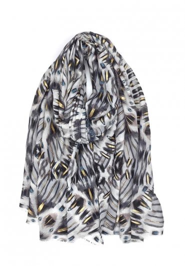 M&P - Scarf C178 Mönstrad
