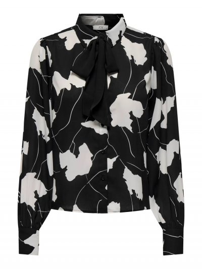 Jacqueline - jdyBase LS Bow Shirt Abstract Artwork Print