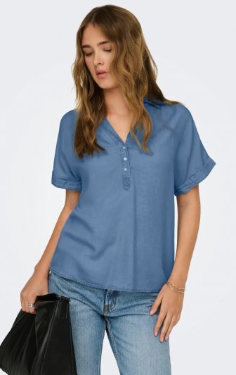 Only - onlCharis Cap Sleeve Shirt