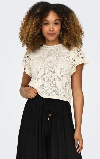 Only - onlEstralla SS Shirt Structop KNT