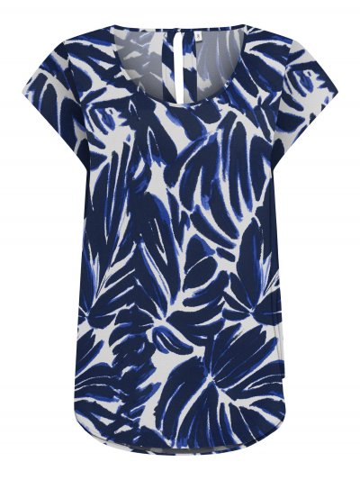 Only - onlNova Vis SS Top Monstera Print