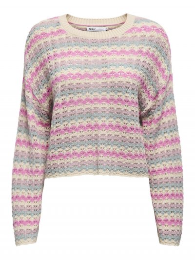 Only - onlAsa LS Short O-neck KNT