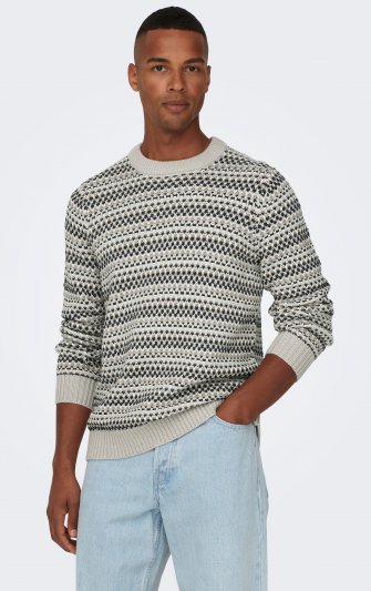 Only & Sons - onsMusa Reg 3 Struc Crew Knit