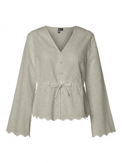 Pieces - pcArmorine LS Embroderi Top