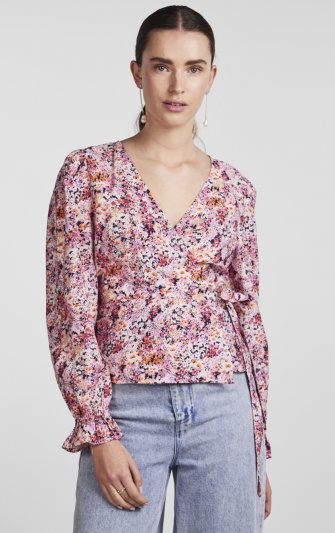 Pieces - pcBruna LS Wrap Top