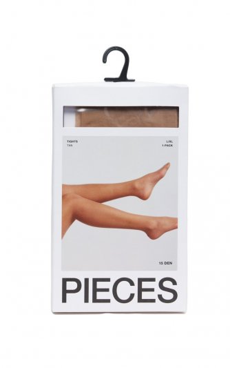 Pieces - pcNew Nikoline 15 DEN Tan Tights