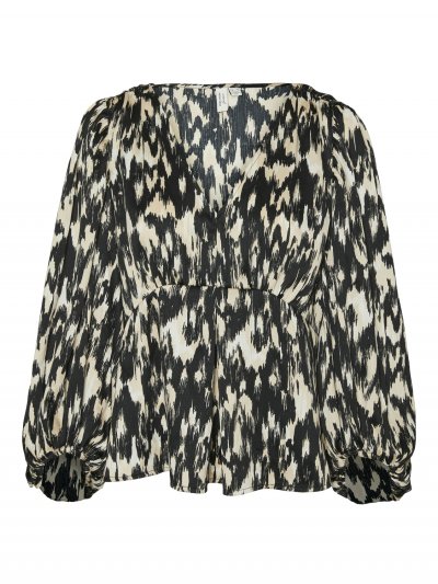 Vero Moda - vmMina V-neck Peplum Top Mina Print