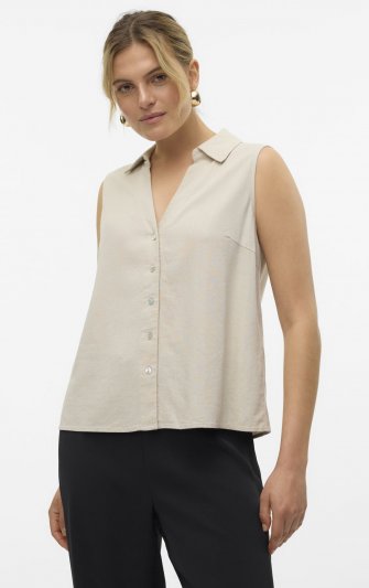 Vero Moda - vmMymilo SL V-neck Shirt