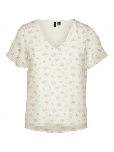 Vero Moda - vmSmilla SS V-neck Top Josefine Print