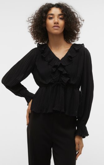 Vero Moda - vmDora LS Frill Pleat Top
