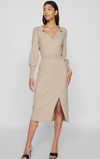 Vila - Vicomfy LS Collar Knit Dress