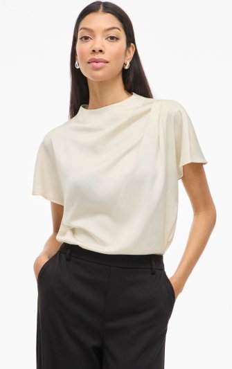 Vila - Vielmina Funnel Neck SS Top