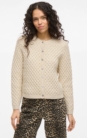 Vila - Vikali O-neck Knit Button Cardigan