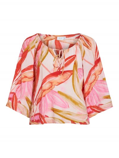 Vila - Vilimia Pri O-neck 3/4 Top Fiji Print