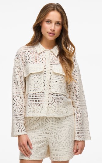 Vila - Vimerinda Crochet LS Shirt
