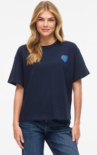 Vila - Vimonie Heart O-neck SS Top