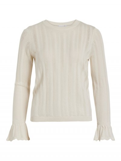 Vila - Vishelley LS Pointelle Knit Top