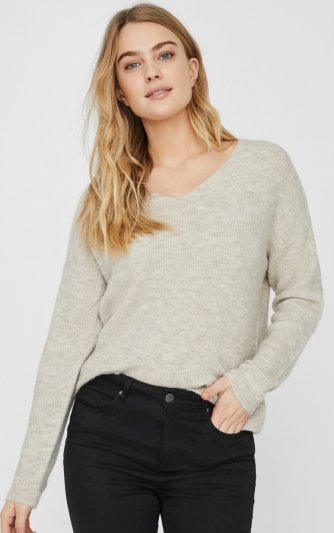 Vero Moda - vmCrewlefile V-neck Blouse